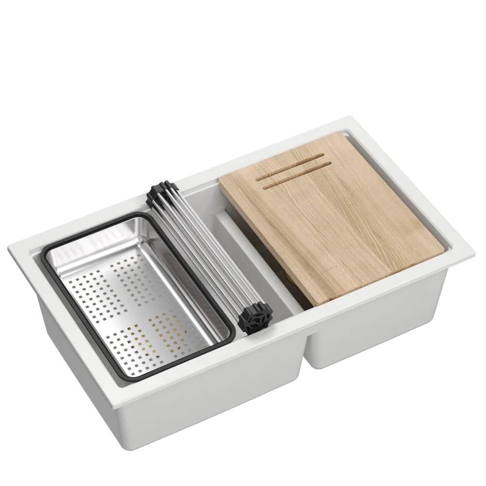 Quadron Logan 120 White, topmount or undermount sink