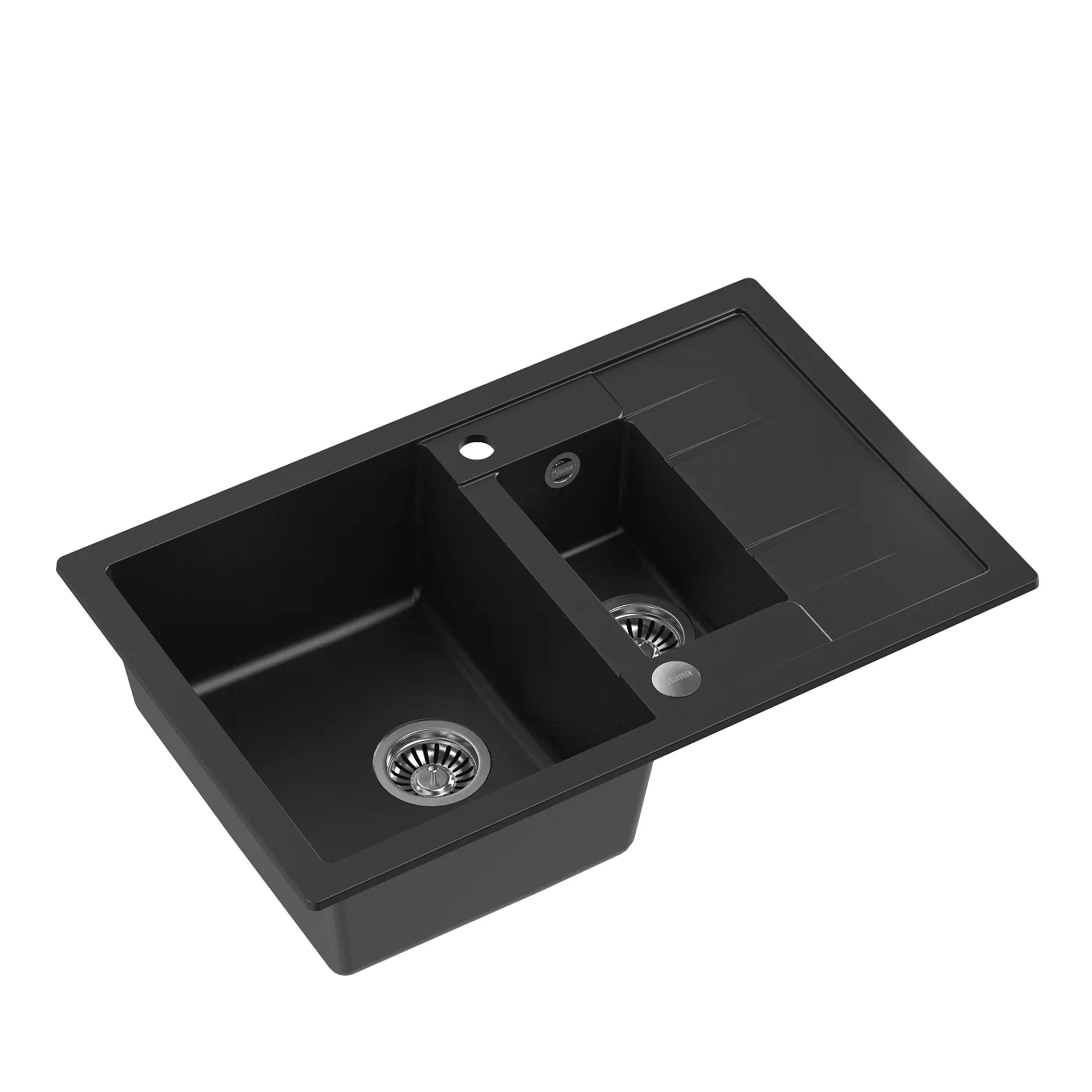 Quadron Morgan 156 Pure Black kitchen sink, Mix and Match