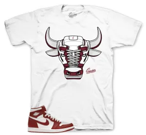 Retro 1 Artisanal Red War Bully Shirt