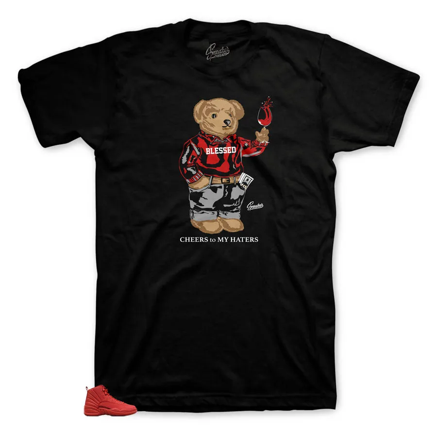 Retro 12 Gym Red Cheers Bears Shirt