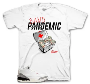Retro 3 Reimagined White Cement Bandemic Shirt