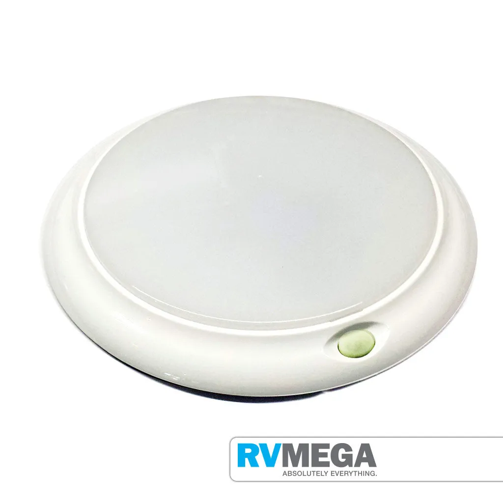 Round White Interior Light 84 LED Warm White  12 Blue