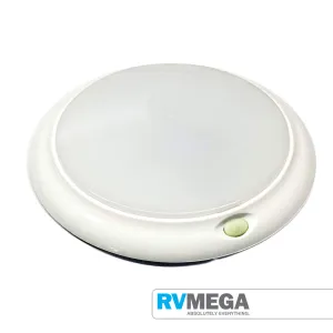 Round White Interior Light 84 LED Warm White  12 Blue