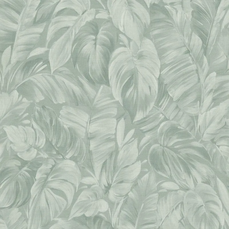 Sketched Palm Leaves Wallpaper