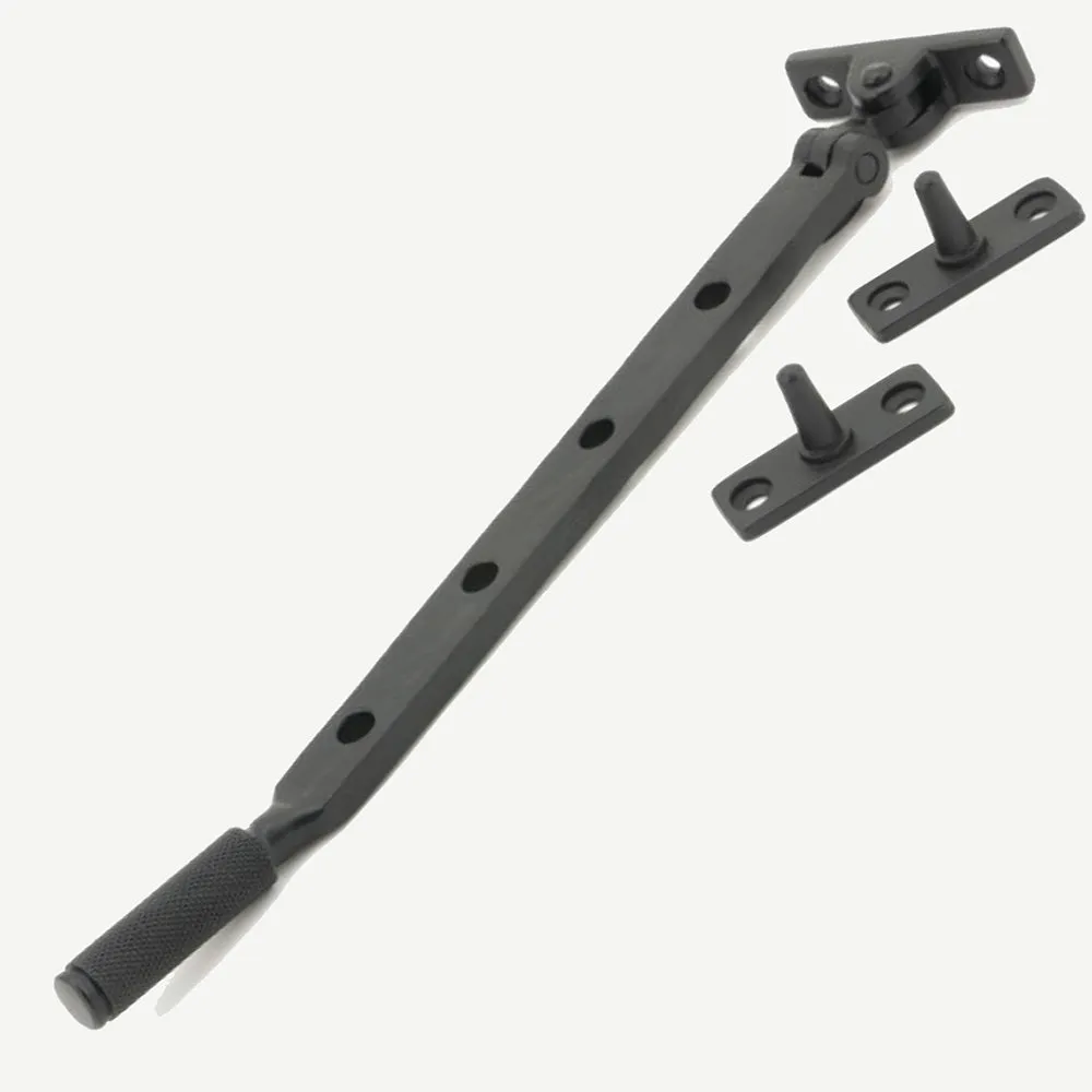 Smooth Matte Black Brompton Casement Stay