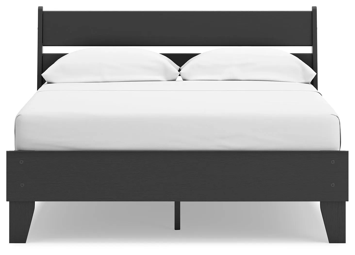 Socalle Full Panel Platform Bed with Dresser in Black