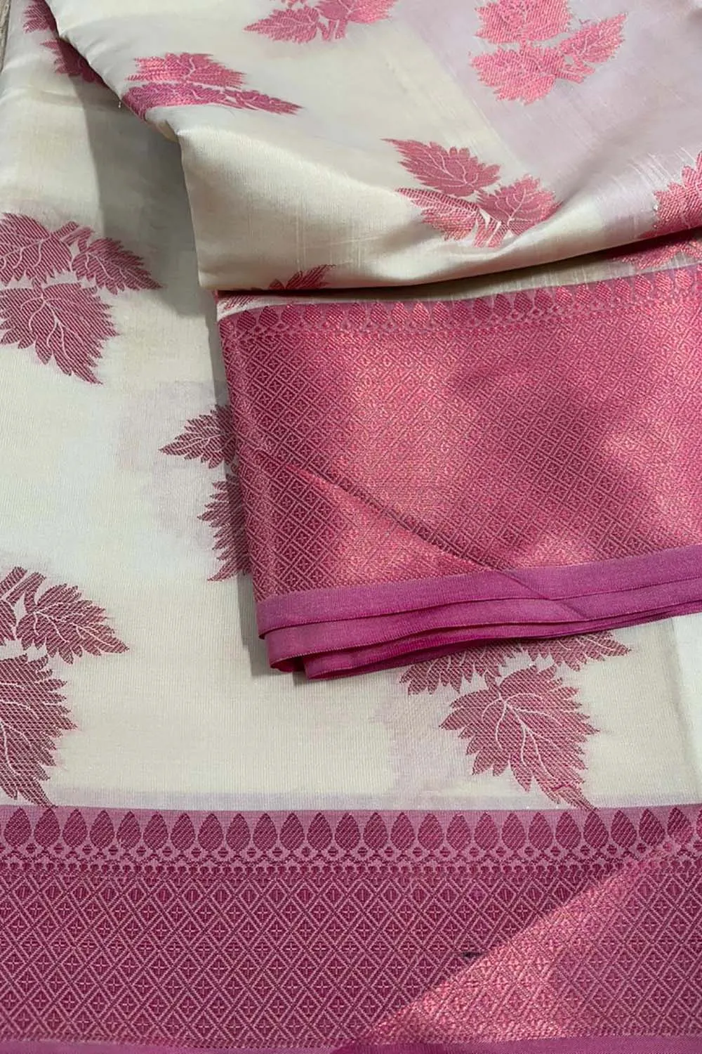 Soft and Elegant Pastel Banarasi Silk Saree