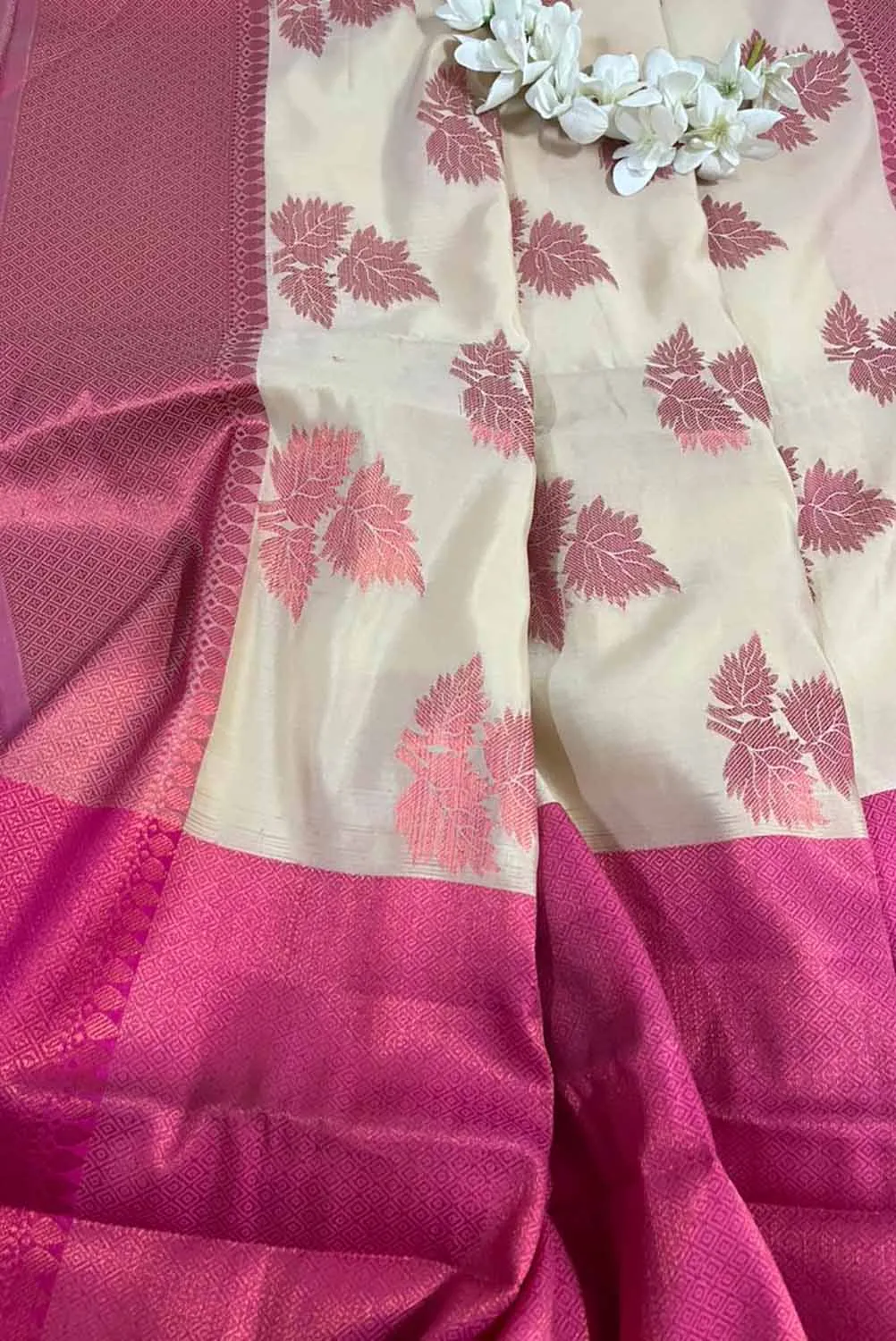 Soft and Elegant Pastel Banarasi Silk Saree