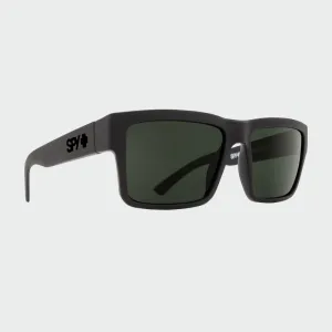 Spy Sunglasses Montana - Soft Matte Black Happy Grey Green Polarized