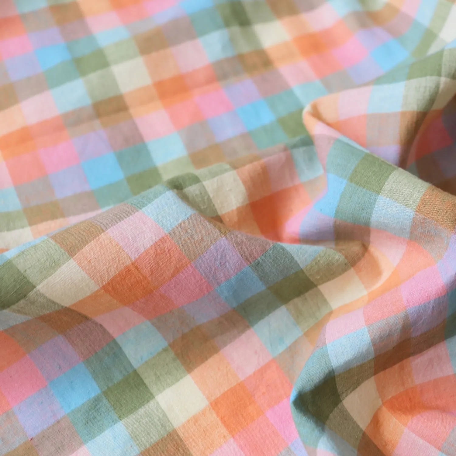 Swatch — Fresh Check Handloom Cotton