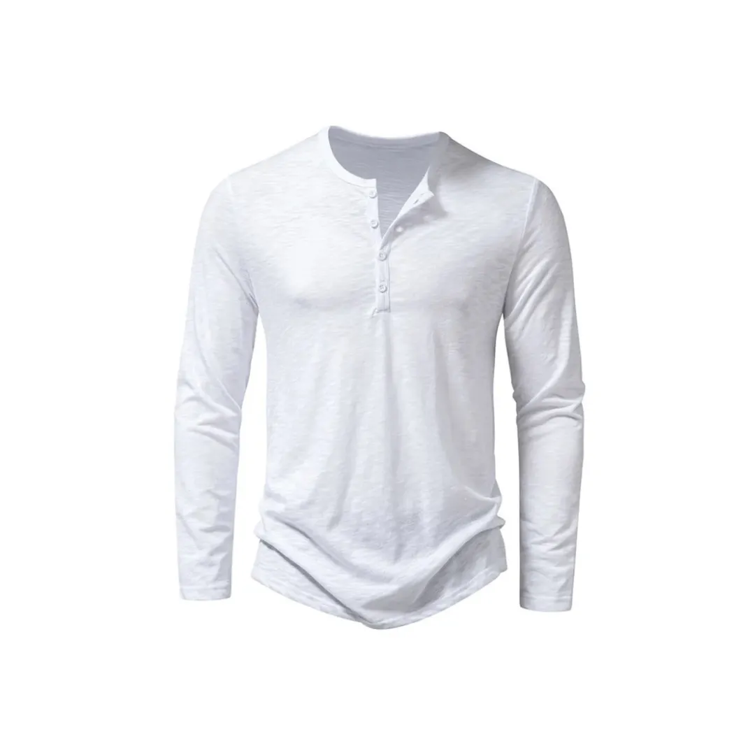 The Raw Edge Henley Shirt - Up to 2XL! - 50% OFF!