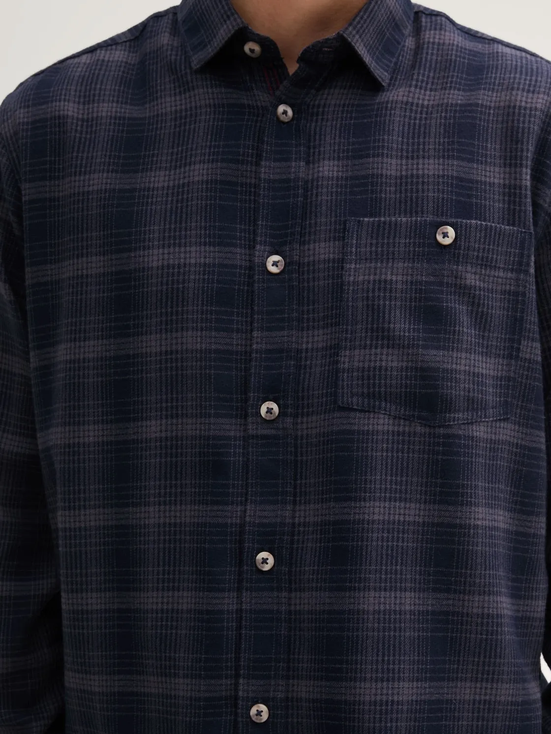 TONAL CHECKED SHIRT