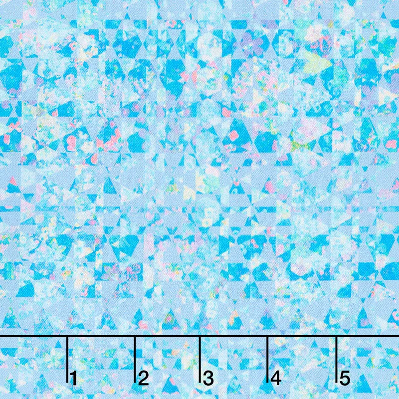 Topia - Geometric Sky Digitally Printed Yardage