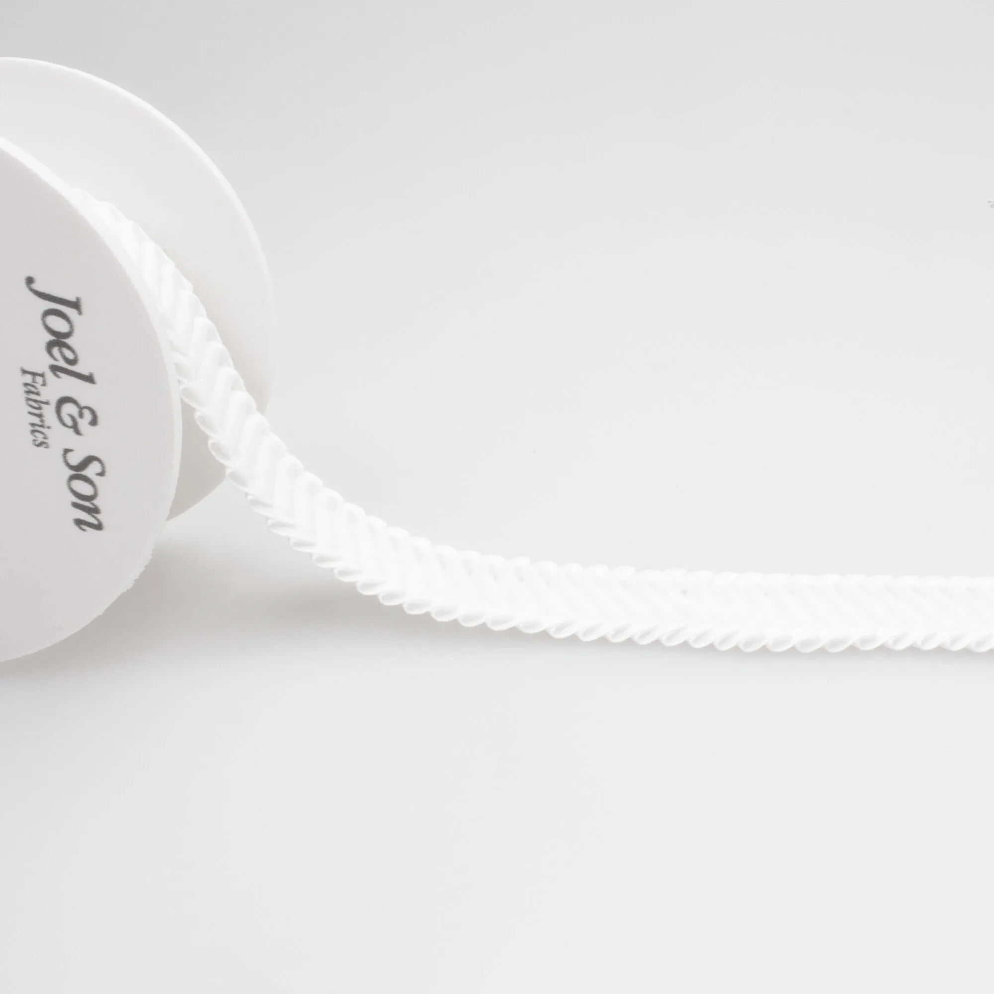 White Pleated Ribbon Trim