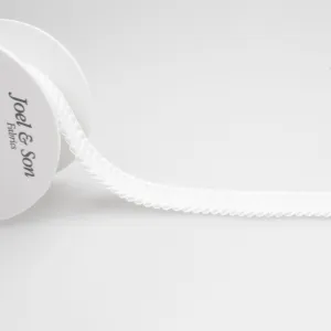White Pleated Ribbon Trim