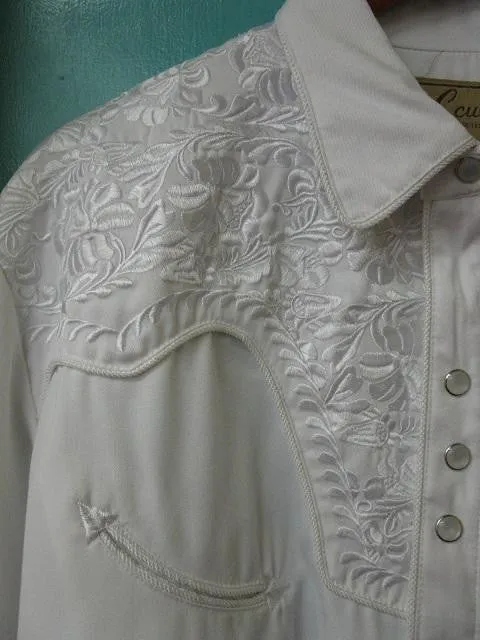 Women's Vintage Western Shirt Collection: Scully Gunfighter White