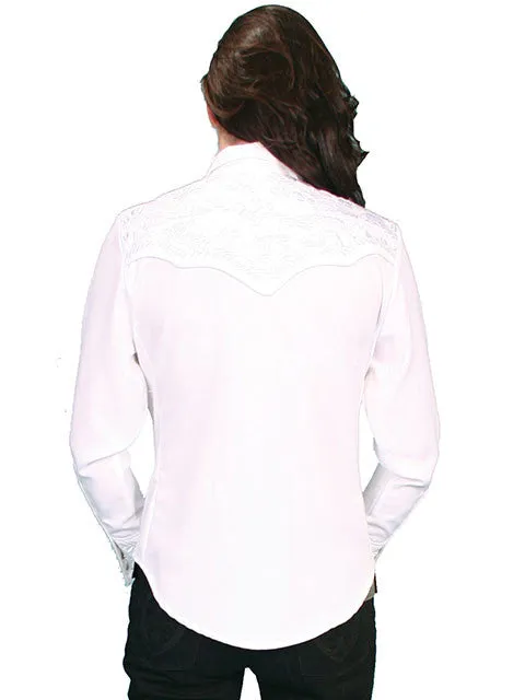 Women's Vintage Western Shirt Collection: Scully Gunfighter White